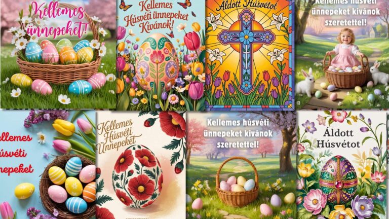 14 elegáns klasszikus húsvéti képeslap