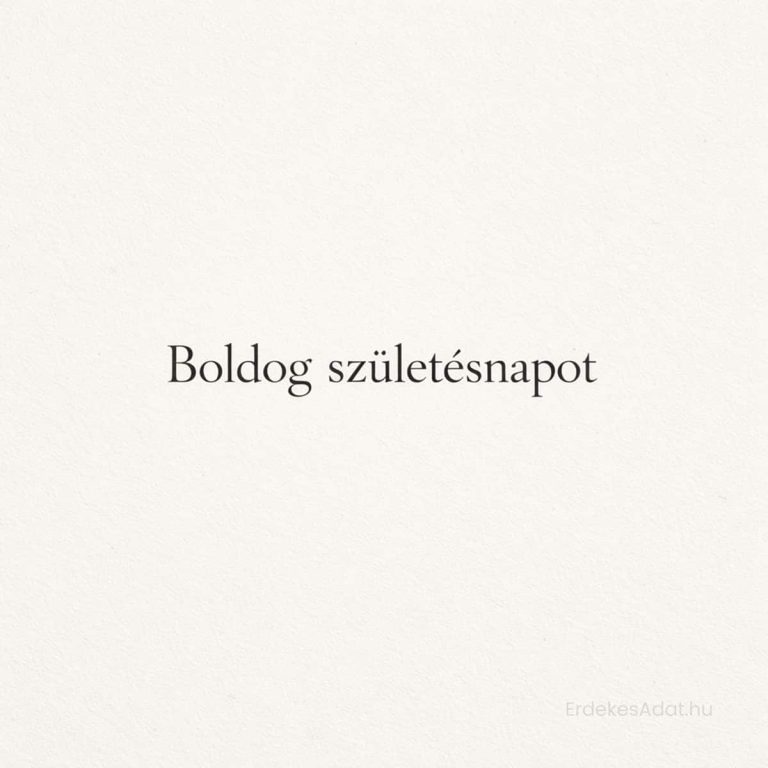 Minimalista boldog születésnap kép – elegáns és letölthető