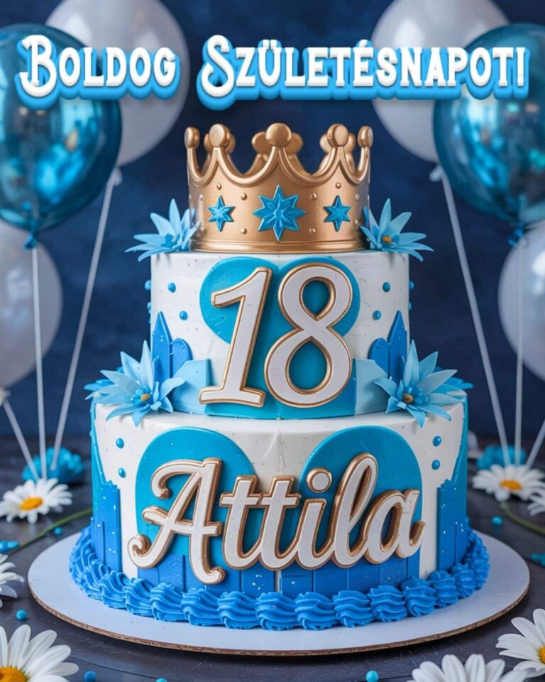 boldog születésnapot Attila 18. születésnapi köszöntő kép