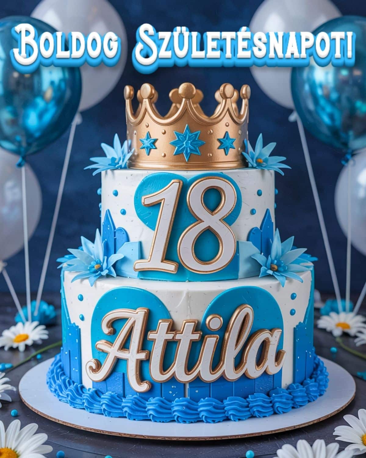 boldog születésnapot Attila 18. születésnapi köszöntő kép