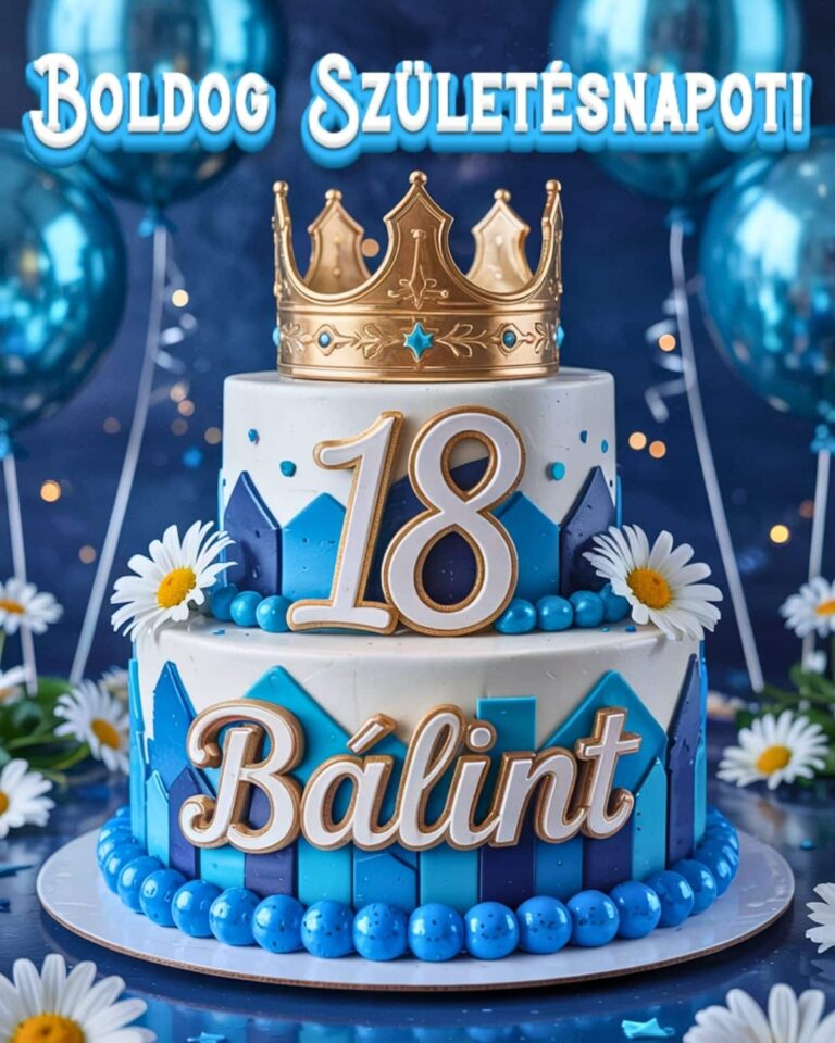 boldog 18. születésnapot Bálint köszöntő kép