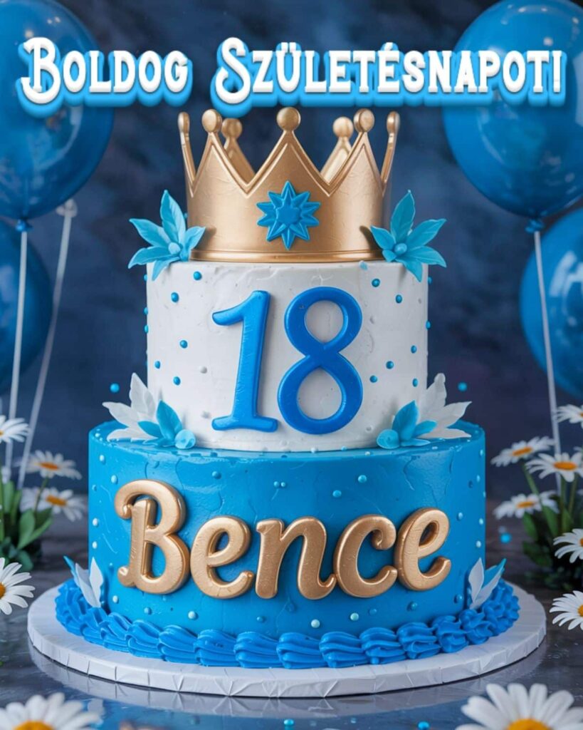 boldog 18. születésnapot Bence köszöntő kép