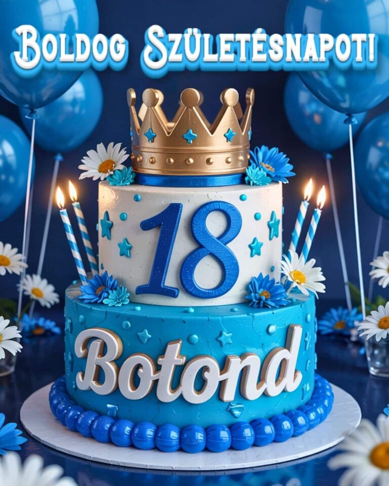 boldog születésnapot Botond 18. születésnapi köszöntő kép