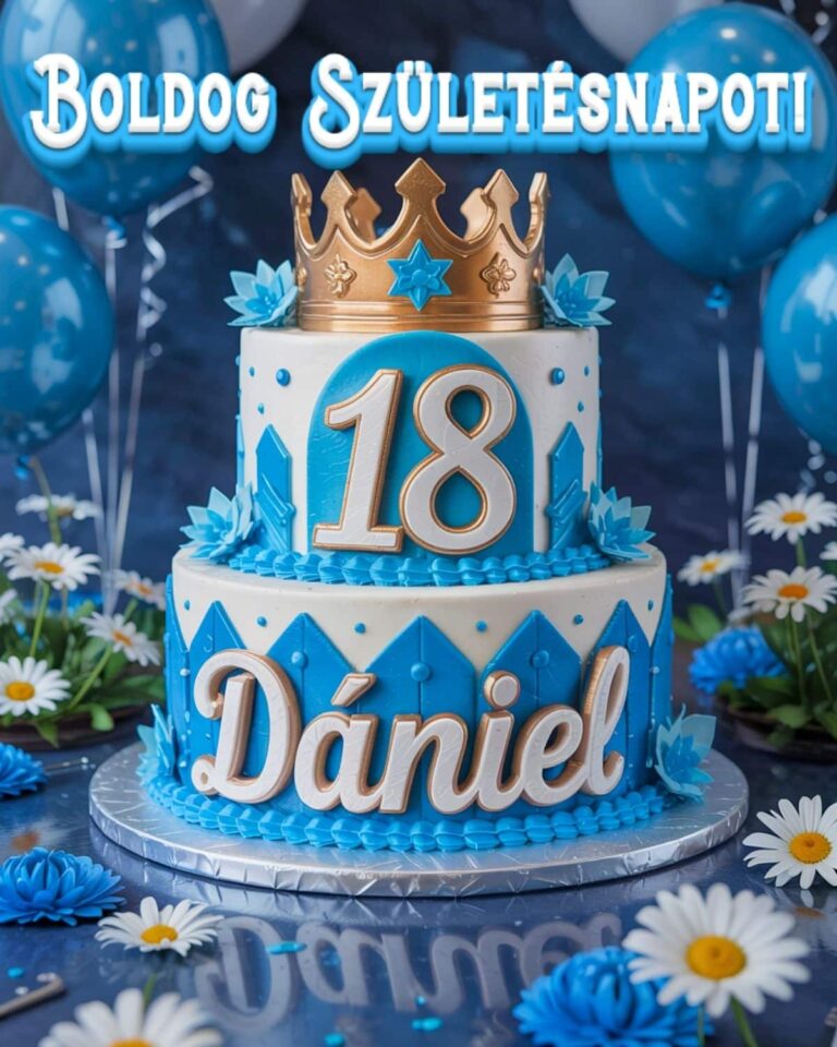névre szóló 18. születésnapi boldog születésnapot kép Dániel számára