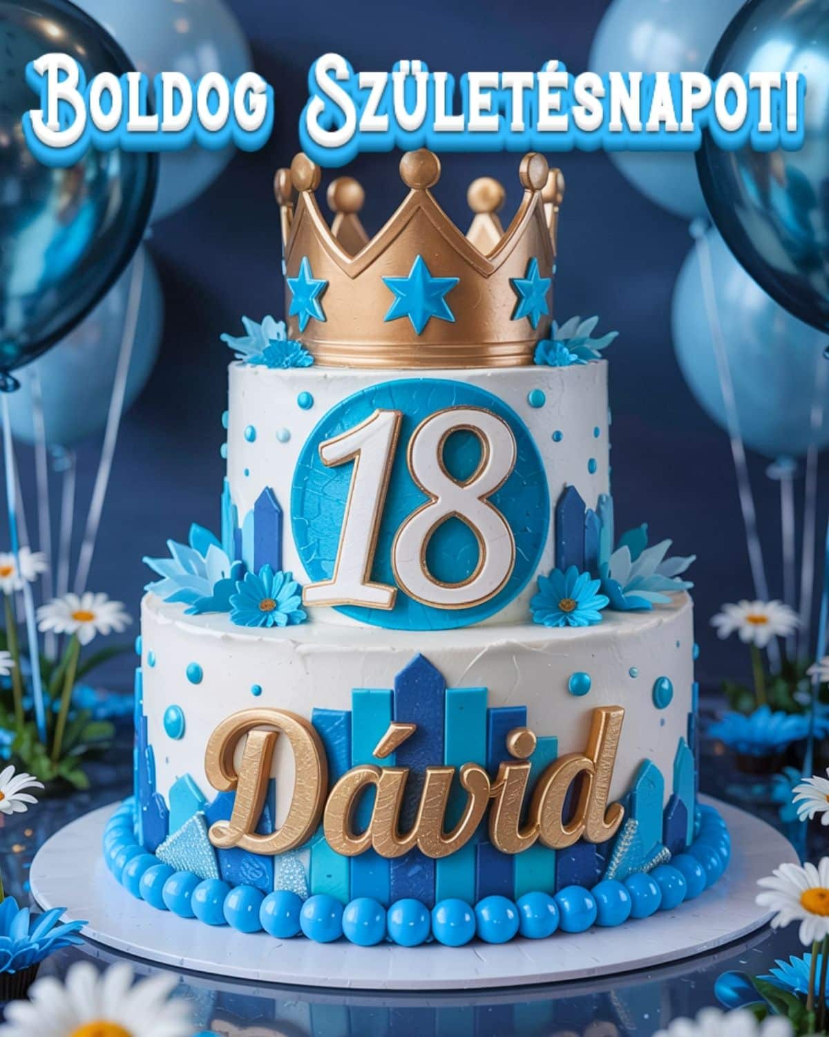 boldog születésnapot Dávid 18. születésnapi köszöntő kép