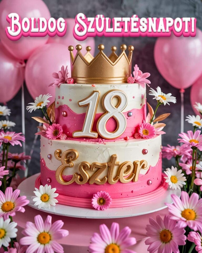 névre szóló 18. születésnapi boldog születésnapot kép Eszternek
