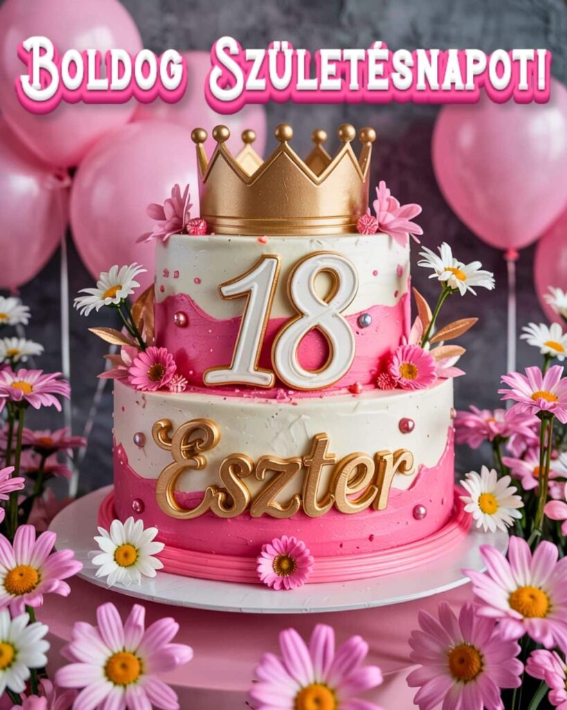 névre szóló 18. születésnapi boldog születésnapot kép Eszternek