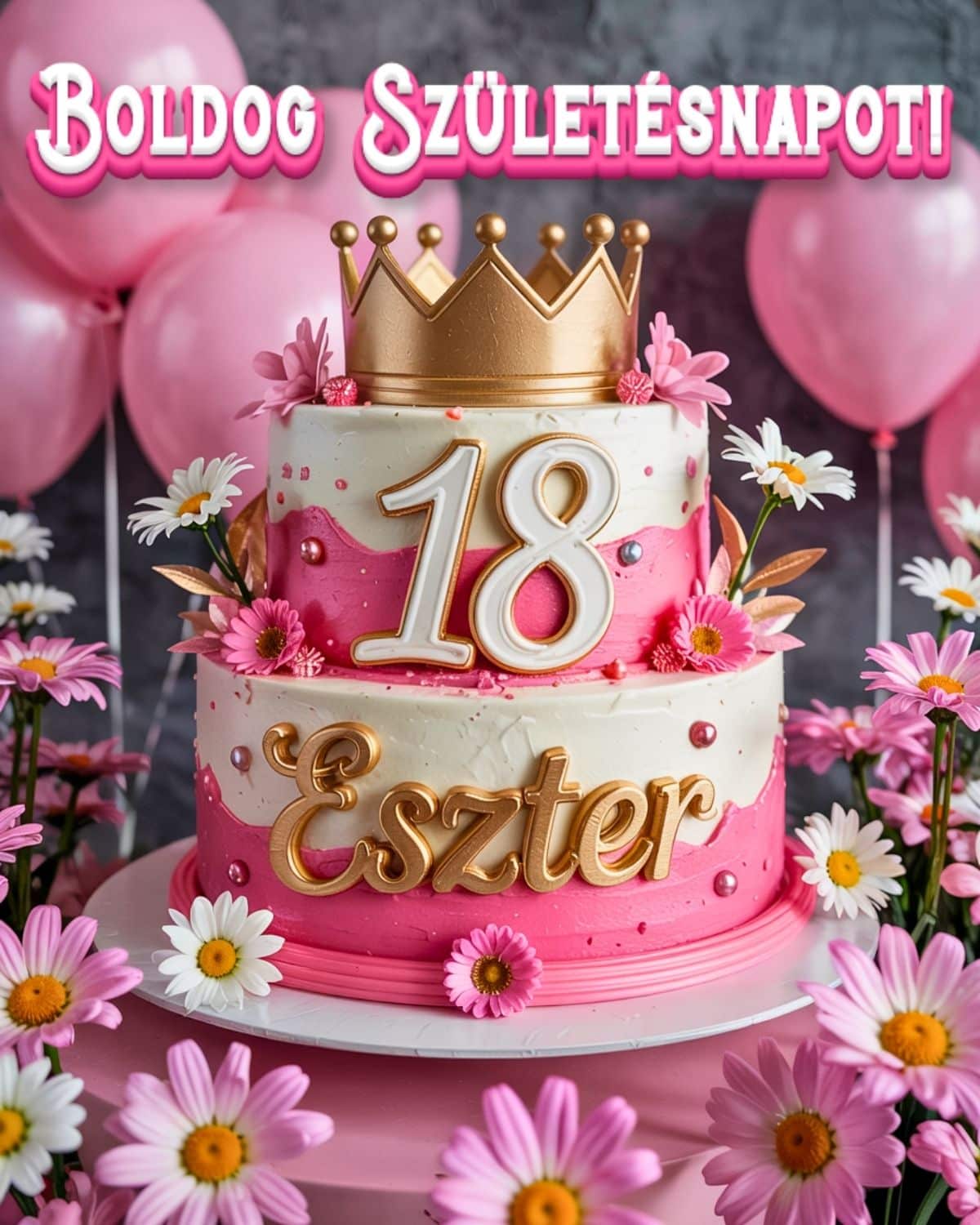 névre szóló 18. születésnapi boldog születésnapot kép Eszternek