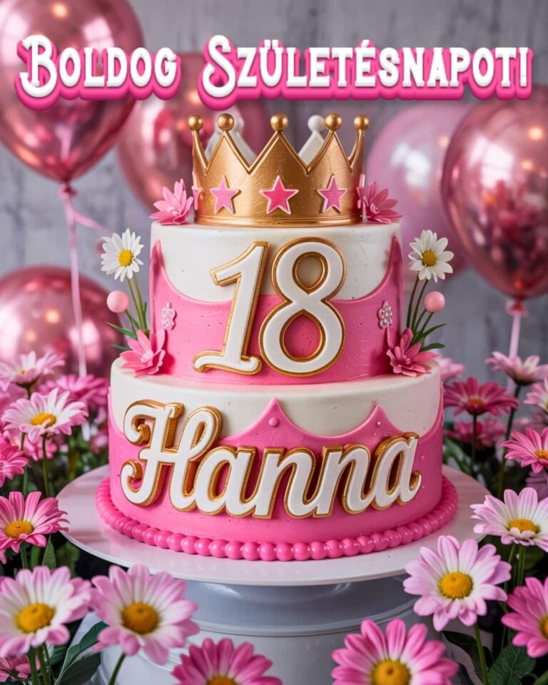 névre szóló 18. születésnapi boldog születésnapot kép Hanna számára
