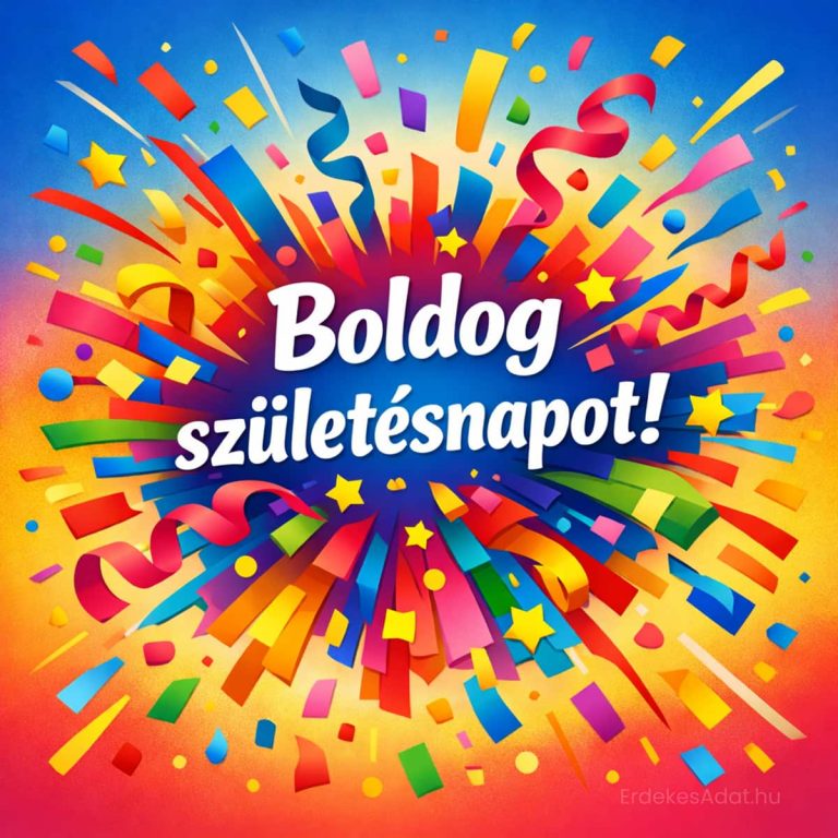 boldog születésnapot konfetti robbanásos vidám háttérrel