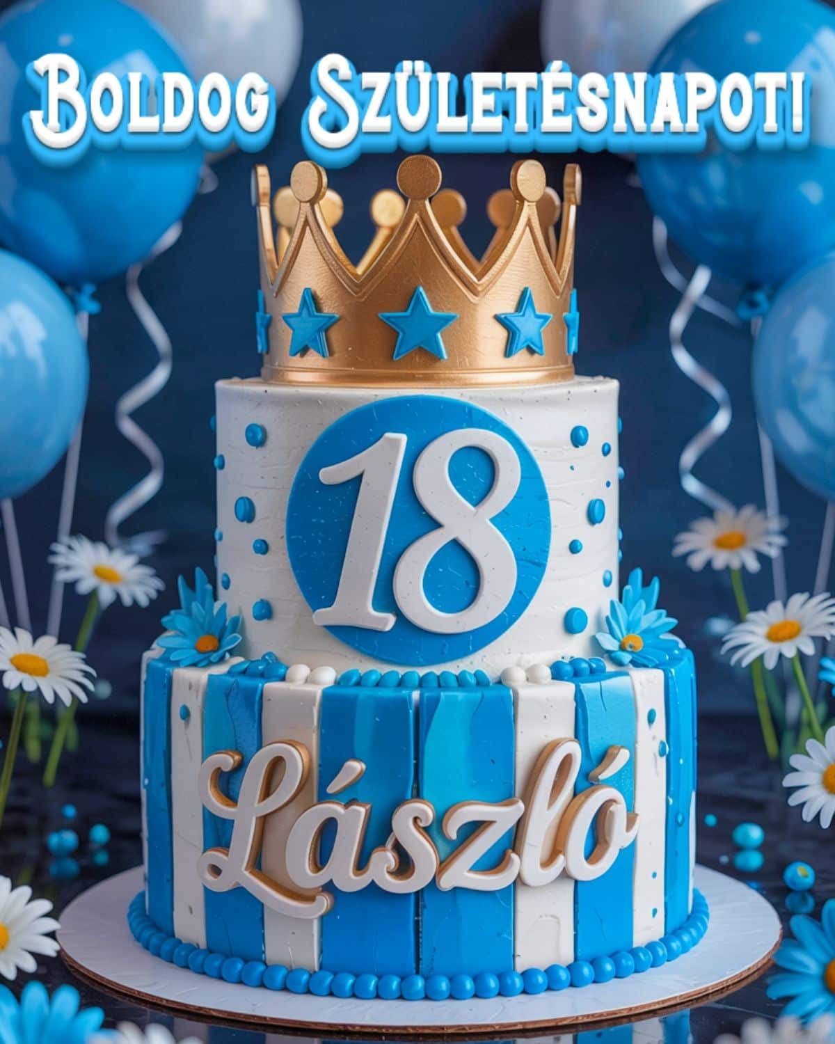boldog 18. születésnapot László köszöntő kép