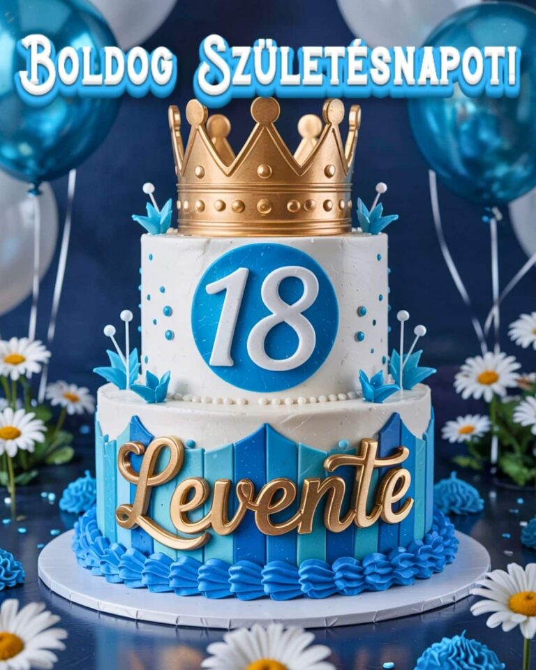 névre szóló 18. születésnapi boldog születésnapot kép Levente számára