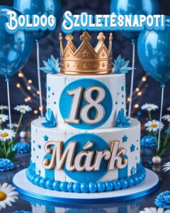 boldog születésnapot Márk 18. születésnapi köszöntő kép