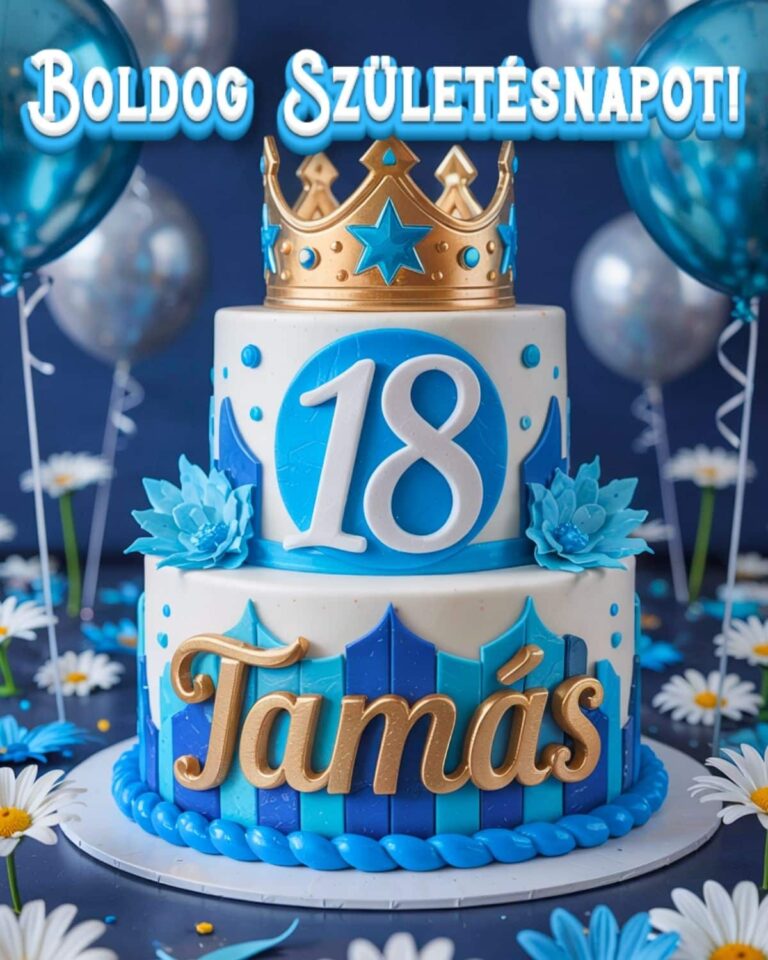 boldog születésnapot Tamás 18. születésnapi köszöntő kép
