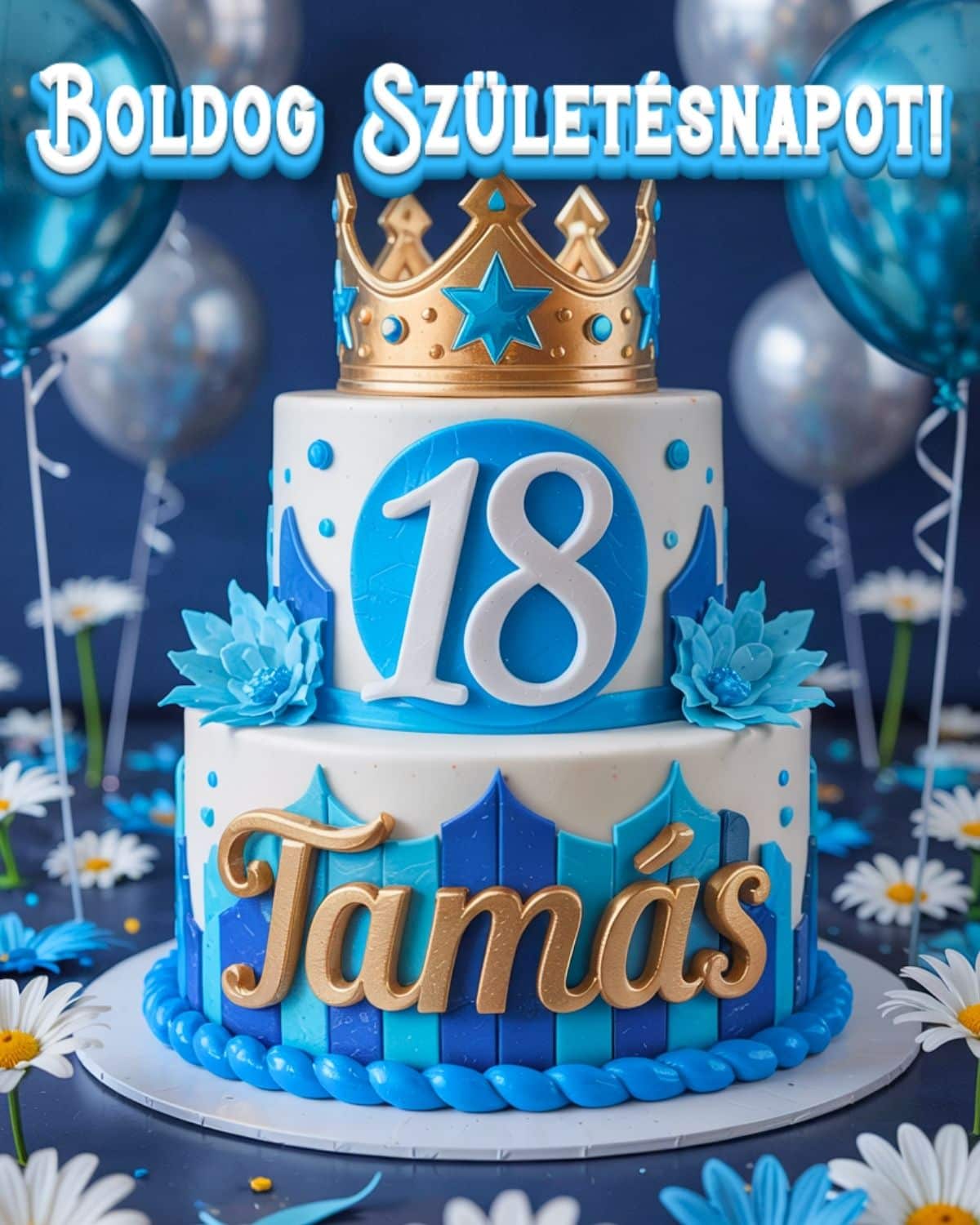 boldog születésnapot Tamás 18. születésnapi köszöntő kép