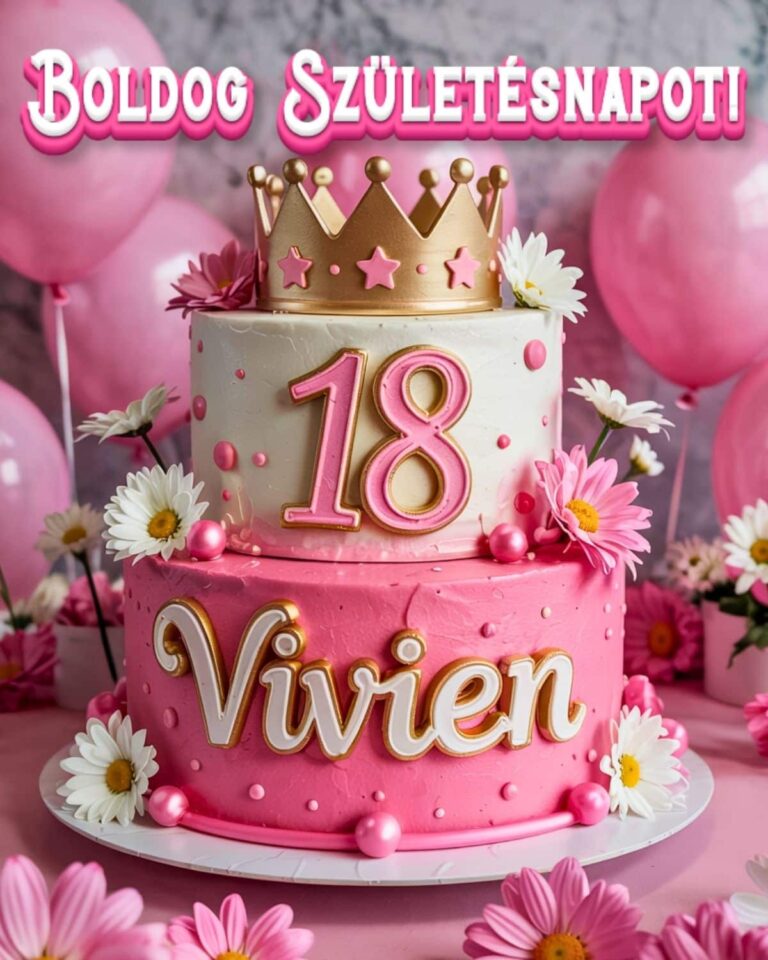 boldog 18. születésnapot Vivien köszöntő kép