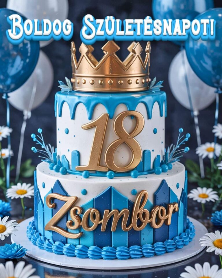 boldog születésnapot Zsombor 18. születésnapi köszöntő kép