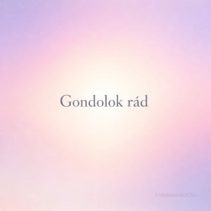 gondolok rád felirat pasztell gradient háttéren
