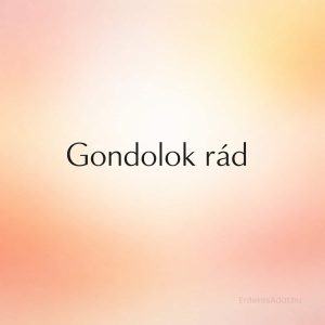 gondolok rád felirat pasztell háttéren