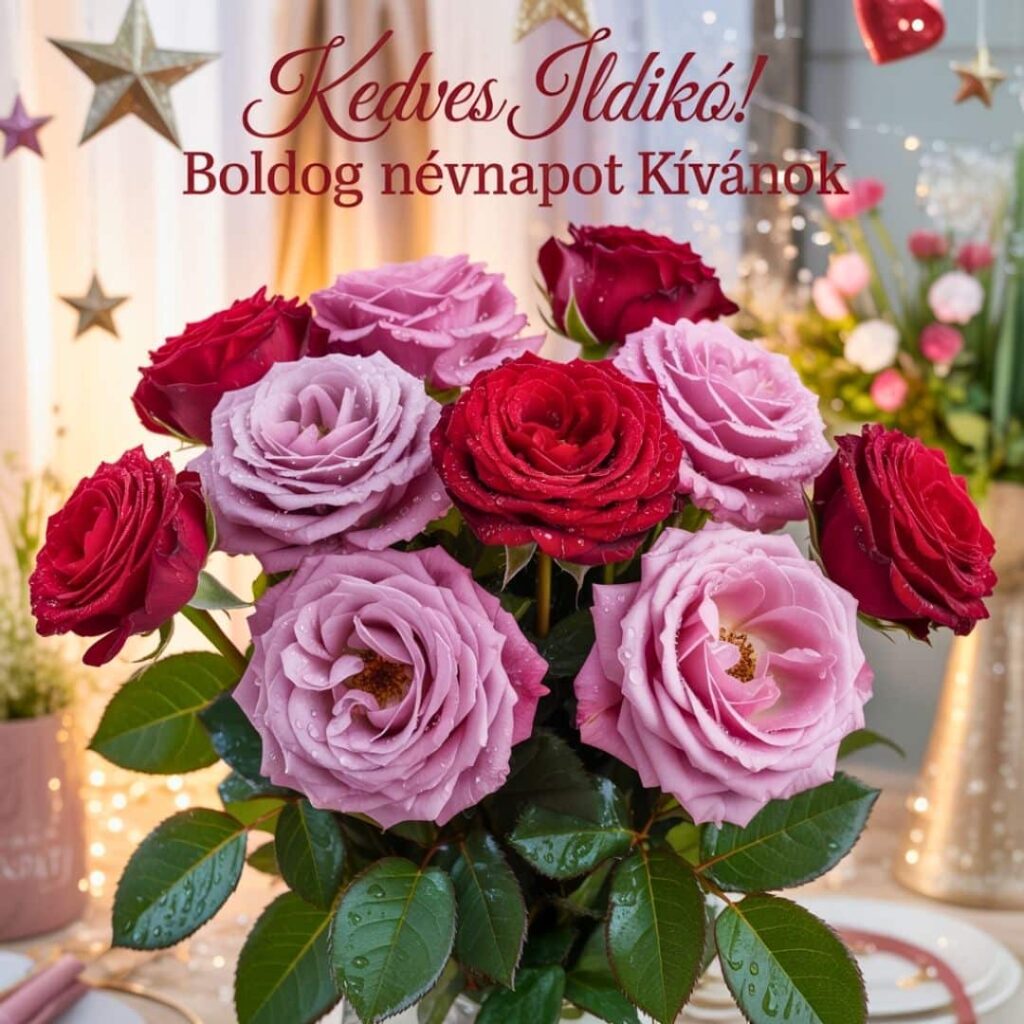 Ildikó köszöntő kép, boldog névnapot kívánok felirat