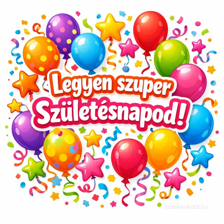 ingyenes letölthető legyen szuper születésnapod feliratú vidám kép