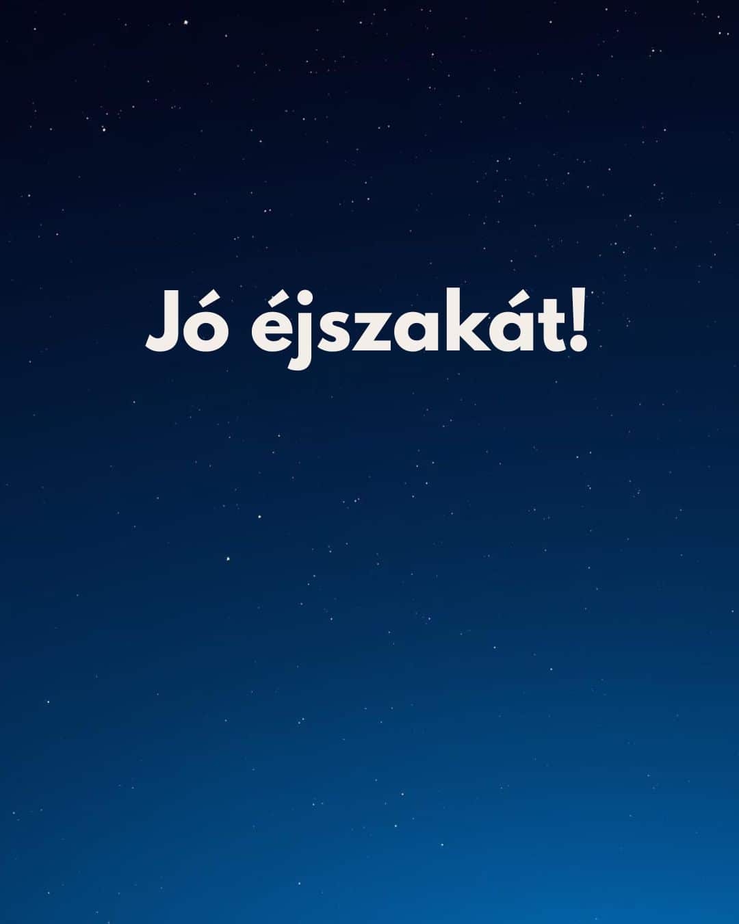 Jó éjszakát feliratos, kép kék csillagos ég