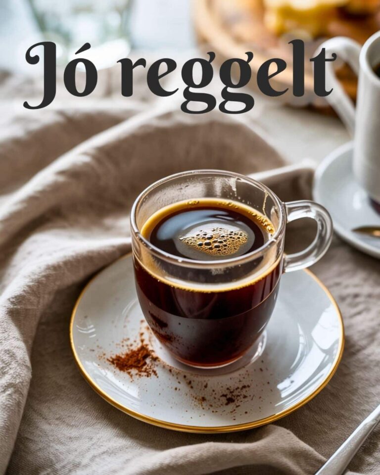 letisztult kávés részlet reggeli hangulattal