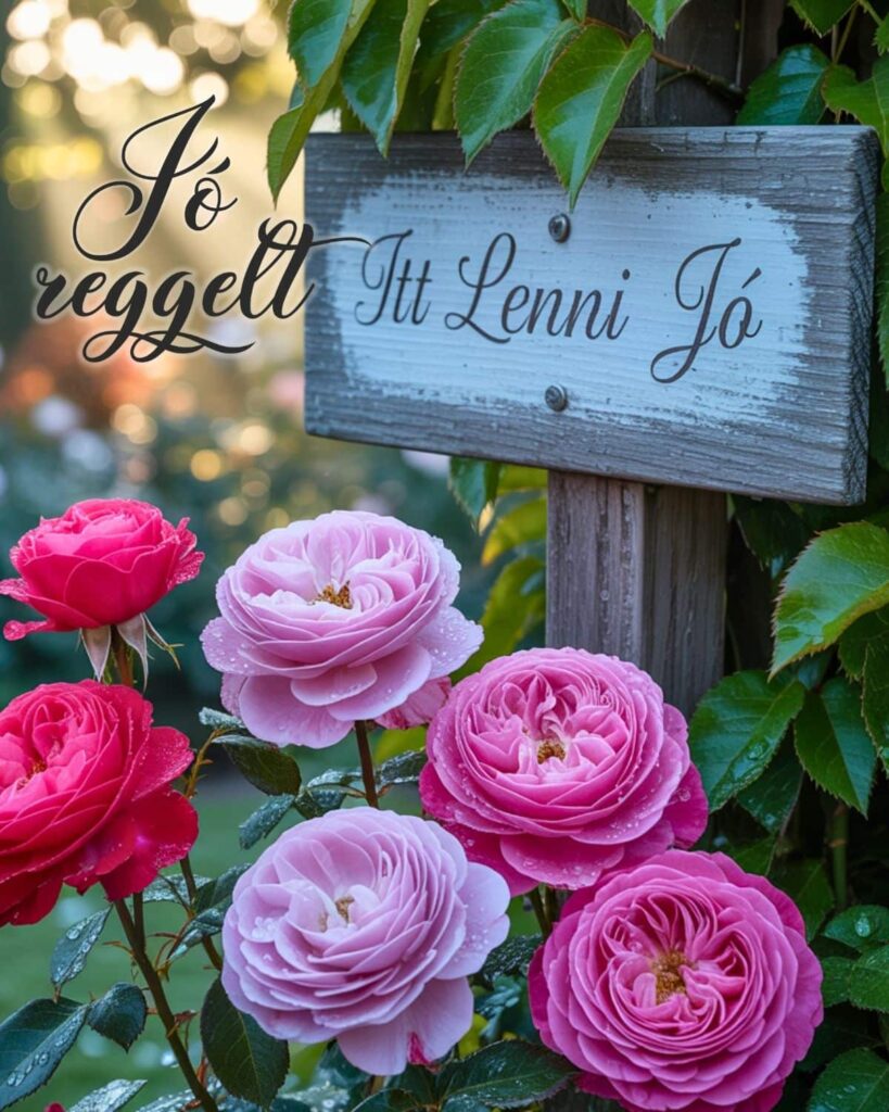 rózsák és itt lenni jó felirat