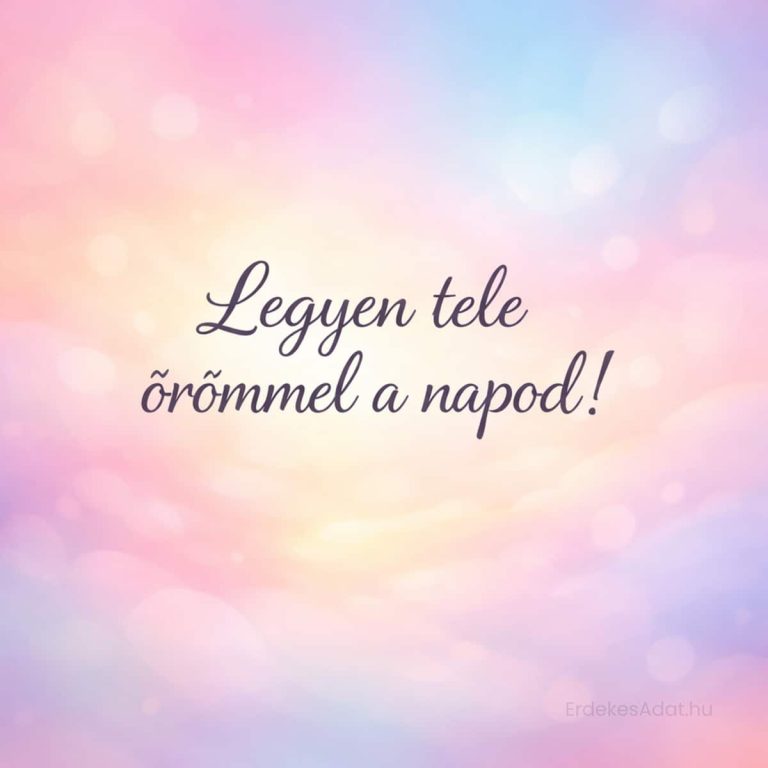 Legyen tele örömmel a napod születésnapi kép pasztell stílus