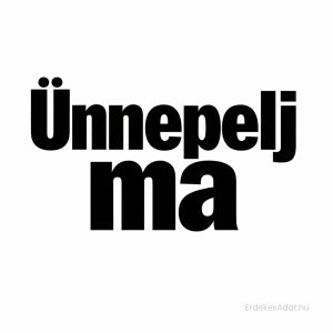 minimalista születésnapi képeslap ünnepelj ma felirattal