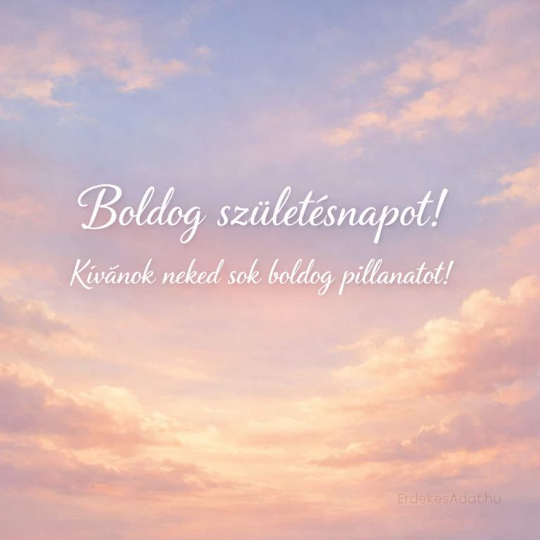 Naplementés boldog születésnapot kép romantikus háttérrel