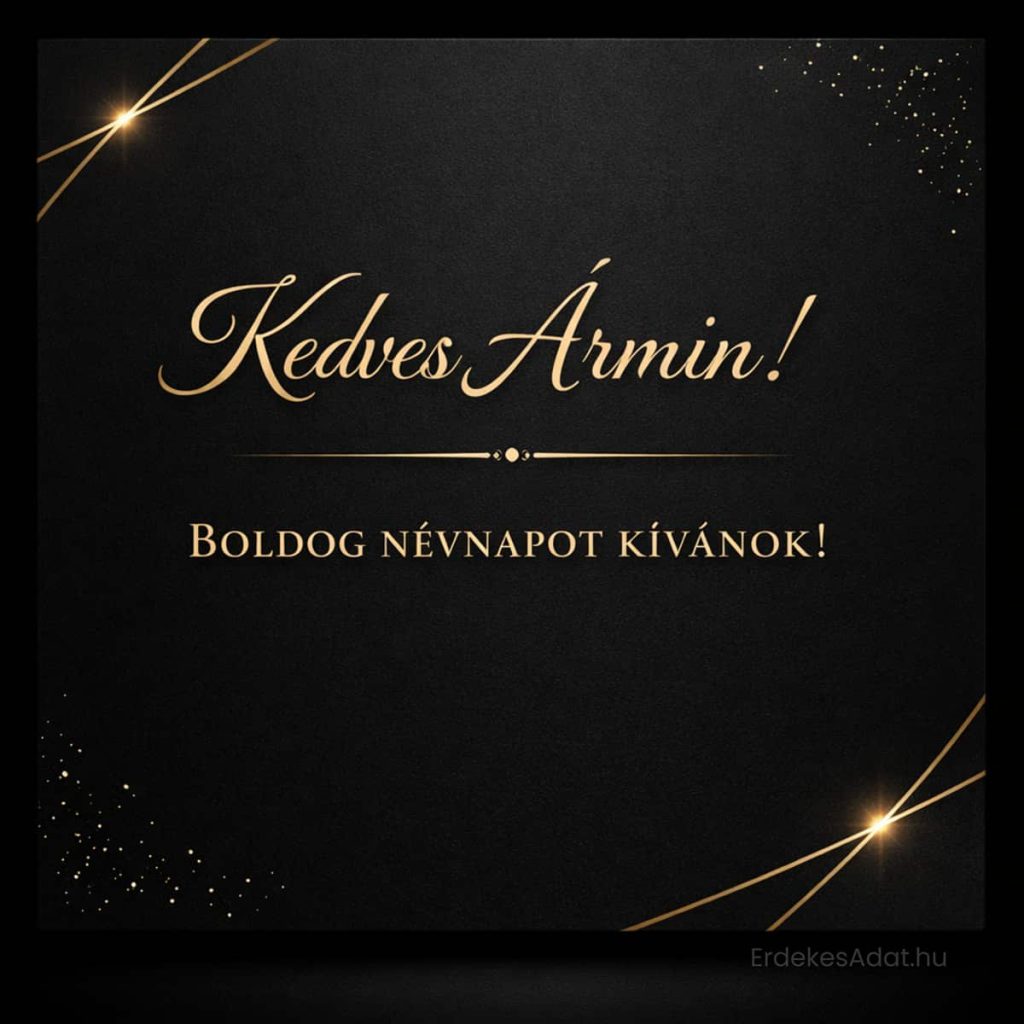 letölthető névnapi képeslap ármin
