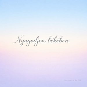 nyugodjon békében felirat pasztell gradient háttéren