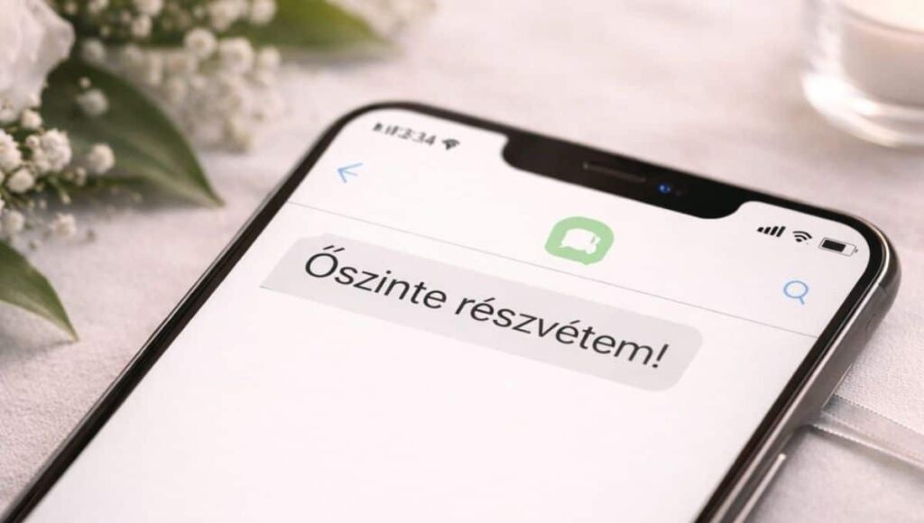 Őszinte részvétem sms üzenet