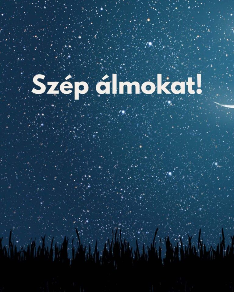Ingyenes jó éjszakát üzenet Szép álmokat felirattal, csillagos éjszaka