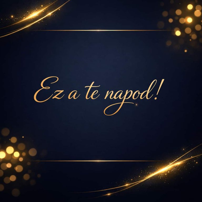 születésnapi képeslap ez a te napod elegáns sötét háttér