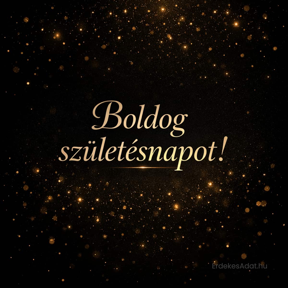 elegáns fekete arany boldog születésnapot képeslap