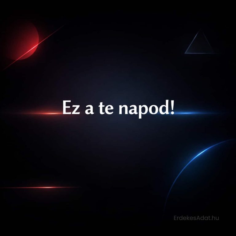 modern sötét születésnapi képeslap ez a te napod felirattal