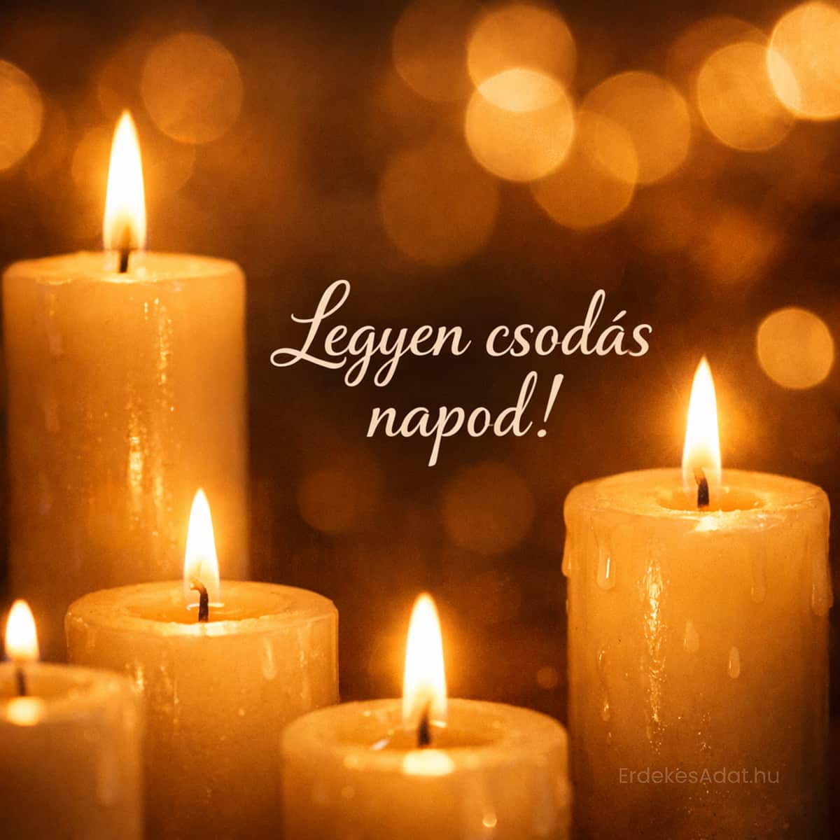 gyertyás születésnapi kép legyen csodás napod felirattal