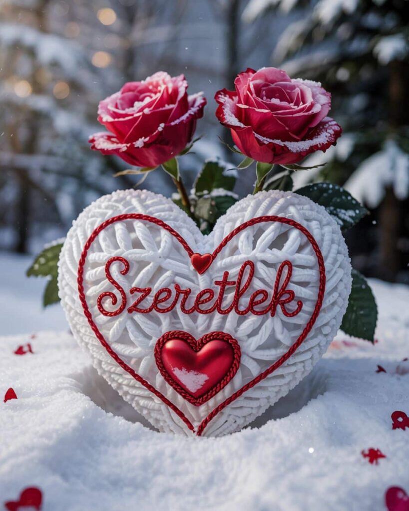 Valentin napi romantikus képeslap pároknak