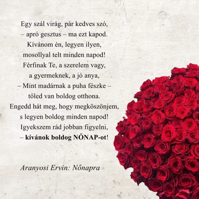Verses nőnapi köszöntő. Aranyosi Ervin.