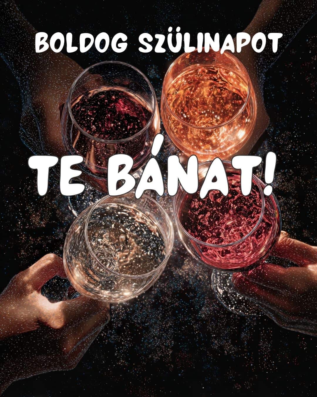 vicces születésnapi kép te bánat felirattal italos koccintás baráti hangulat