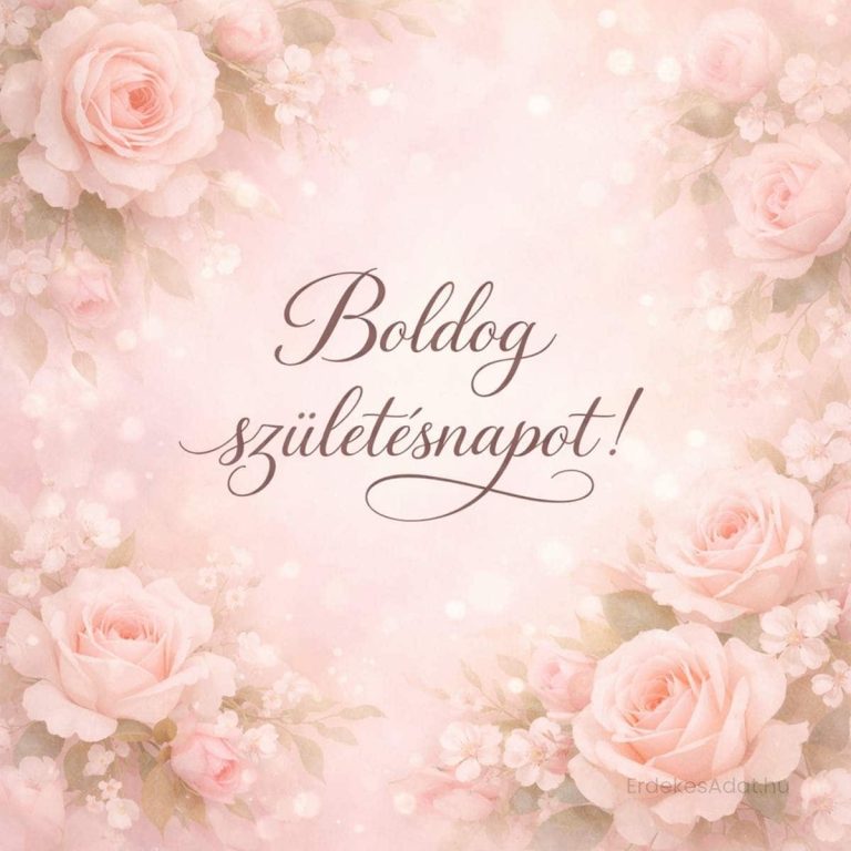 Virágos boldog születésnapot kép nőknek romantikus stílus